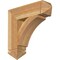 Ekena Millwork Thorton Arts & Crafts Rough Sawn Bracket, Western Red Cedar, 6"W x 24"D x 24"H BKT06X24X24THR03RWR - alternate 1